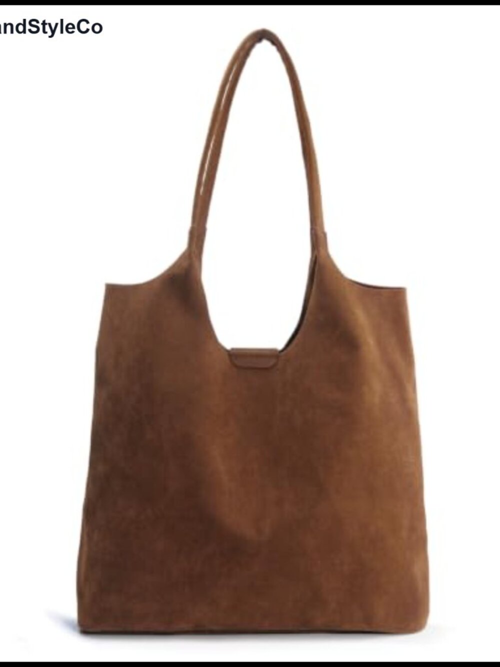 Faux Suede Tote Bag for Women Magnetic Closure Hobo Handbag Vegan Purse